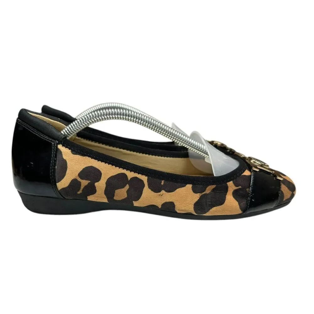 Anne Klein Sport Akunalike Chetah Animal Print Ballet Flats Women’s Size 7M
